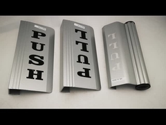 ที่จับแผ่นประตูอลูมิเนียมดึงและดันที่จับสำหรับอุปกรณ์ฮาร์ดแวร์ประตูกระจก