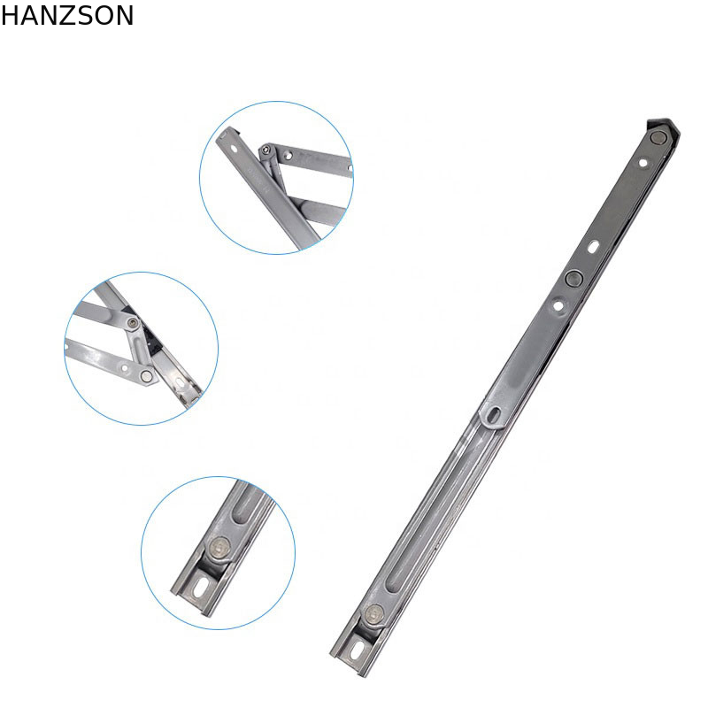 SS304 SS201 บานพับหน้าต่างแบบเสียดทานสำหรับบานหน้าต่างบานหน้าต่าง 22mm Groove Size