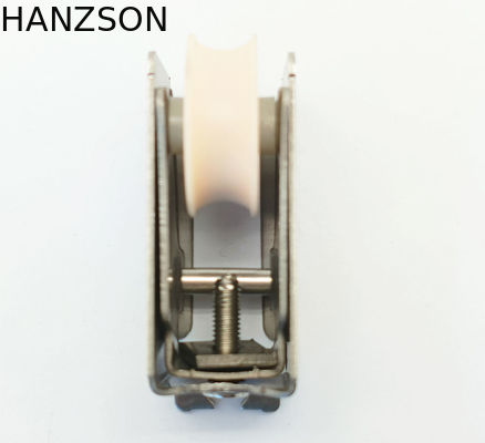 SS201 ลูกกลิ้งประตูบานเลื่อนไนลอนเหล็กสไตล์ยุโรปสมัยใหม่ไม่ย้อมสี