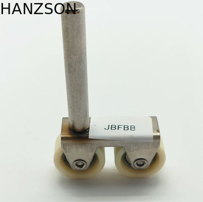 W18xH34xL42mm ล้อประตูบานเลื่อนอลูมิเนียม 608zz Gate Bearing Wheel